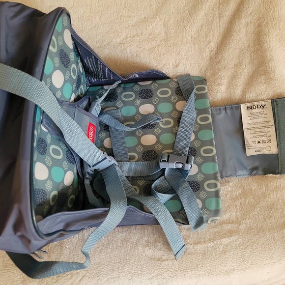 Nūby Portable Easy Go Baby Toddler Booster Seat Nylon Carry Zippered Bag✨️9M+ - Picture 10 of 15